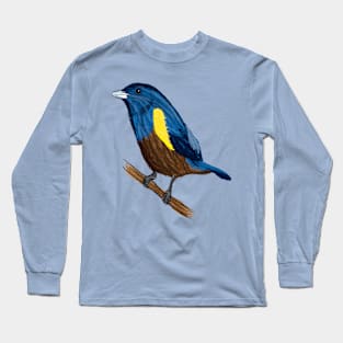 Artwork of a Chestnut-Bellied Euphonia I Long Sleeve T-Shirt